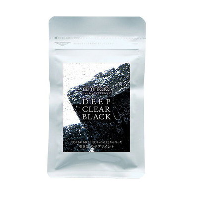 「食べられる炭」と「食べられる土」で作ったサプリメント。amritara（アムリターラ）ディープ クリア ブラック60粒